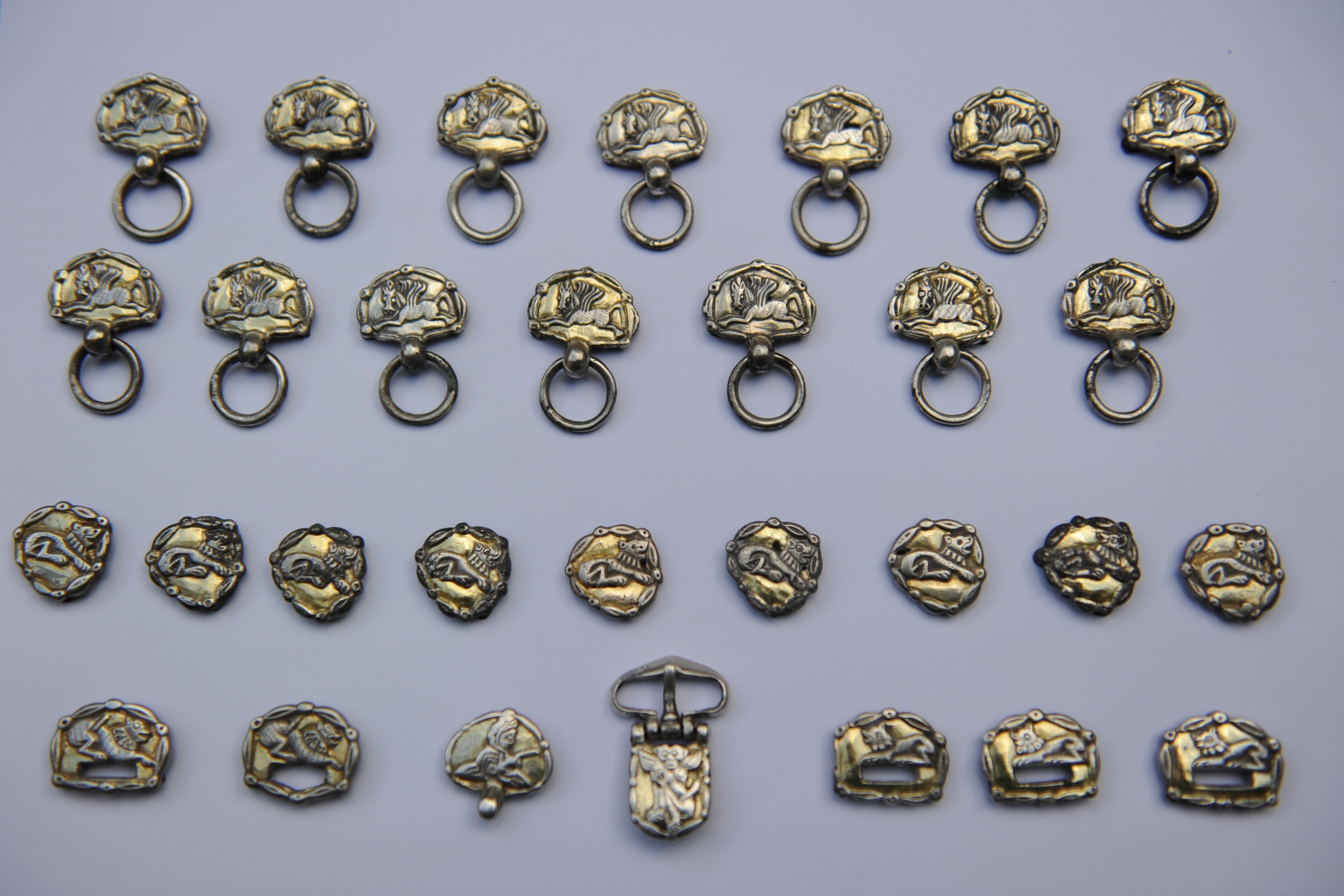 Belt with pegasus and lions fittings-after cleaning